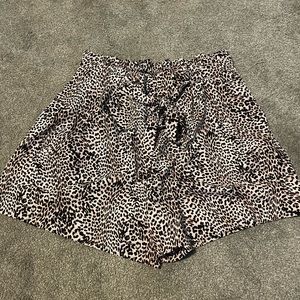 Women’s high waisted cheetah shorts